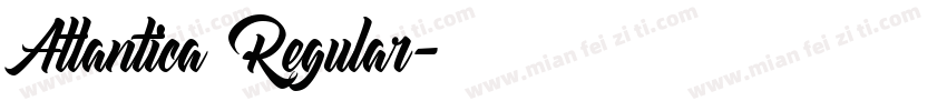 Atlantica Regular字体转换